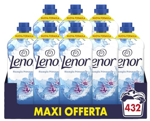 Lenor Ammorbidente Lavatrice Concentrato, 54 Lavaggi, Risveglio Primaverile, Freschezza Di Lunga Durata E Morbidezza Di Origine Vegetale, Lenzuola Profumate Fino A 1 Settimana