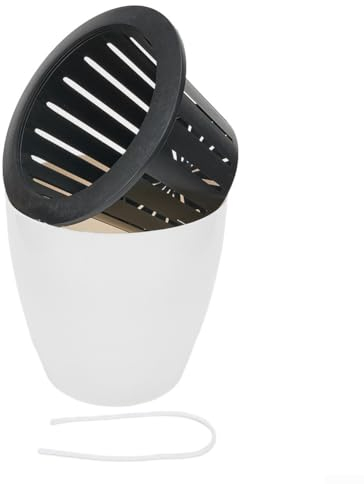 FACULX Selbstbewässernde Blumentöpfe für drinnen und draußen, Kunststoff-Blumentöpfe, Blumentopf mit Ablaufloch, Blumentopf mit Baumwollseil (XXXL), O041H6ND2A69P00DV6078FCV