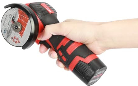locwanot Mini smerigliatrice angolare cordless, lucidatrice elettrica portatile 18V 550W, adatta per accessori per casa / fabbrica / officina UE