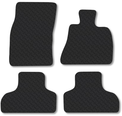 BMW X5 (2013-2020) 5mm Rubber Car Mats Compatible with Accessories Premium Durable Tailored Fit Heavy-Duty Floor Mats Set Accessory Waterproof Durable Custom Fit Water Resistant Easy-Clean