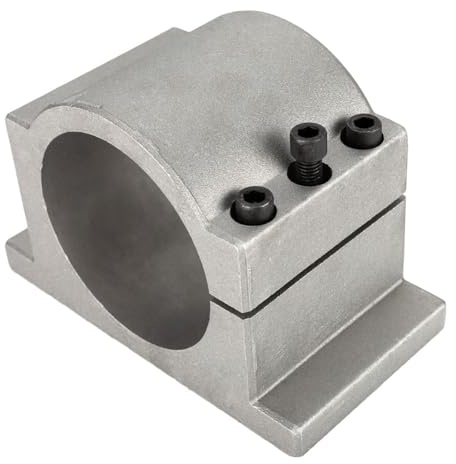 Janasiba CNC Montaje de abrazadera 80 mm de aluminio fundido para motor de husillo CNC agua enfriada husillo Moto B