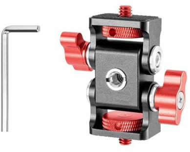 Zwei Köpfe Kamera Gimbals Halterung für LED-Lichter, Monitore und Handyhalterungen, 360 Grad drehbar, für Live-Streaming und Fotografie, LED-Lichthalterung