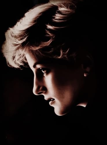 KUSTOM ART Dekoratives Wandposter Serie Große Charaktere der Geschichte Lady Diana Frances Profilspencer Kunstdruck auf beschichtetem Papier 40 x 30 cm ohne Rahmen