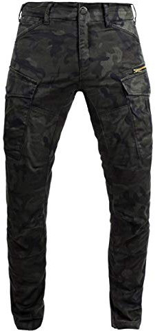 John Doe Stroker Cargo XTM Motorradhose Herren mit Protektoren Camouflage 28/32