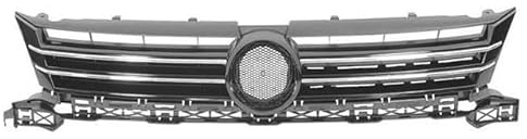 TVP Trade Vehicle Parts.co.uk Compatible With Front Grille Black With Chrome Moulding Vw Touran 2010-2015