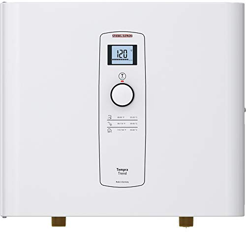 Stiebel Eltron Tankless Water Heater – Tempra 24 Trend – Electric, 24kW, On Demand Hot Water, Eco, White, Made in Germany