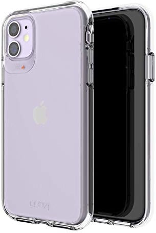ZAGG Gear 4 Crystal Palace D30 Protective Case for Apple iPhone 11, Slim, Shockproof, MagSafe, (Clear)