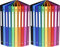 20er Pack Exacompta 51299E Ringbuch (PP 500µ, 4 Ringe, Rücken 20mm, blickdicht, DIN A4) 10 Farben