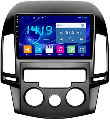 Flower-Ager Android Autoradio Für Hyundai I30 2006-2011 Auto Radio Audio Bluetooth Touch MP5 Player USB FM Android Telefon Spiegel Link Entertainment Multimedia Stereo Mit SWC,Manual