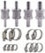 Kraftstoff Rückschlagventil,Tianaher 4 Stück Aluminium Kraftstoff Rückschlagventil Auto Benzin Dieselöl Pflanzenöl Wasser Chrom 6mm 8mm 10mm 12mm Ventil Vergaser Mit 10 Stück Schlauchschellen.