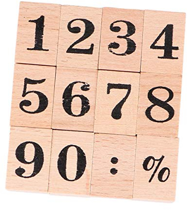 1 Satz Diy Brief Siegelstempel Stempel Aus Gummitinte Vintage Kartensiegelstempel Nummer Siegelstempel Holznummernstempel Kartenstempel Selbstgemacht Bambus Kind Kombination