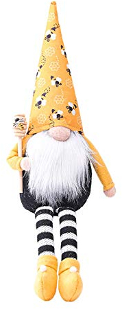 Dwevkeful Bumble Bee Striped Zwerg Puppe Dekoration Biene Wichtel Oster Frühling Bienenelfen Deko Festliche Geschenke Ostern Bee Puppe Tischdekoration Basteln Wichtel Deko Familie Festliche Geschenk
