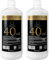 LA MISTT Crema Oxigenada 40 Vol (12%) para Tintes | 2 Botellas de 1 Litro | Decolorante Pelo Profesional