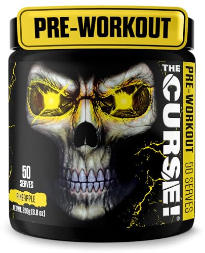 JNX The Curse! Pre Workout Powder with Creatine, Pineapple Shred, 50 Srvs.