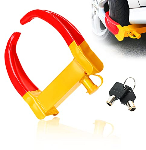 GOYADA Wheel Clamp for Trailer, Car Caravan Wheel Clamps Security, Anti-Theft Motorhome Wheel Clamp Lock for Car, Wheel Claw for Locking Caravan Motorhome Car Wheel