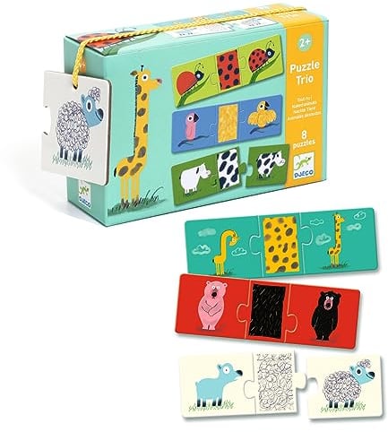 Djeco Puzzle Duo - Tierfell | 24 Teile | Babypuzzle #DJ08186