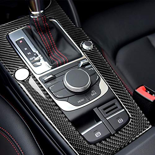 per A3 8V S3 RS3 2014-2019, Cornici dei Pannello Interno Selettore in Carbonio 1 pezzi (con il pulsante START)