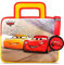 Pebble Gear Disney Pixar Cars Kids Tablet-Tasche & Kopfhörer, kindersichere Lautstärkebeschränkung, Kinder-Tasche passend für 8 Zoll Tablets, Platz für Spielzeug & Zubehör, Music-Sharing Funktion