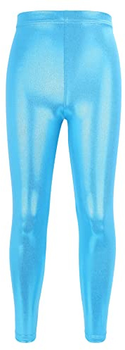 NewL Pantalones para niña para Danza Gimnasia, Pantalones de Gimnasia con Purpurina Brillante