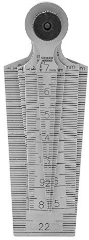 1 Set Stainless Steel 1-29mm Welding Ruler Fire Door Gauge Taper Gauge Aperture Scale Wedge Feeler for Drill Hole Measurement Tools