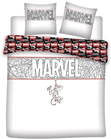 Parure de lit double réversible Marvel Spiderman - 220 cm x 240 cm