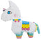 P'TIT CLOWN - 22910 - Pinata Lama - Einfaches Befüllen - Dekorationszubehör für Kindergeburtstage, Kirmes, Feiern - Karton, Papier - Weiß - 39 x 44 cm