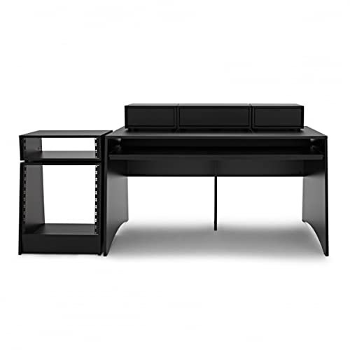 Studio Desk for Music Production with Drawers, Rack Unit and Cabinet