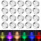 CHNXU 20er Set Treppen Bodeneinbaustrahler RGBWW LED Terrassen Einbaustrahler Außen RGB + Warmweiß Ø60mm 1W Bodeneinbaustrahler IP67 Wasserdicht Einbauspots für Garten Gehweg Küche Balkon Holzdeck