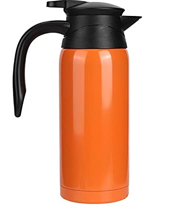 FairUo Kettles for Boiling Water, 800Ml Car Kettles for Boiling Water Stainless Steel Car Heated Water Kettle Bottle Cup 12-24V Water Heater Hot Water Kettle