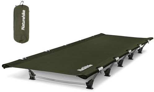 Naturehike GreenWild Campingbett, Ultraleicht, zusammenklappbar, Rucksackbett, 60 Sekunden, einfacher Aufbau, unterstützt 150 kg, tragbares Campingbett für Erwachsene für Camping, Wandern, Reisen,
