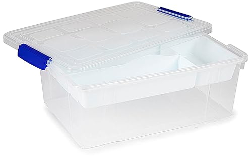 Acan Tradineur - Caja de Almacenamiento - Fabricado en plástico - Contenedor para almacenar Juguetes, Libros, Ropa, Mantas - N.º 31-14 x 37 x 26 cm - 9 L