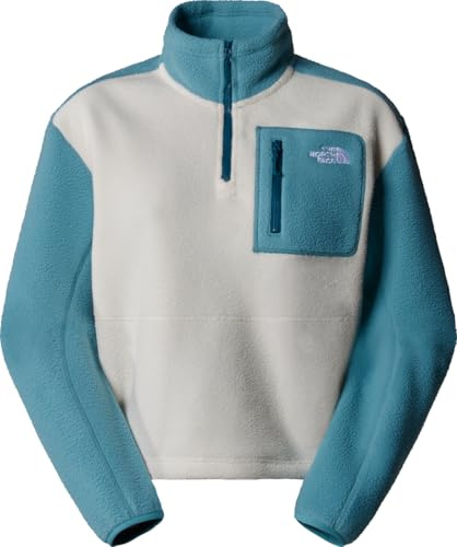The North Face NF0A88438TI1 W YUMIORI 1/4 Zip Sweatshirt Damen White/Blue Größe M
