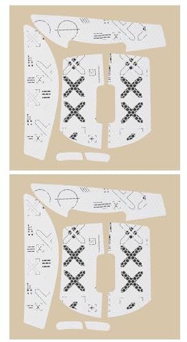 LT Easiyl 2 Sets weiße Maus Anti-Rutsch-Griffband, kompatibel mit Logitech G Pro X Wireless, Gummimaterial