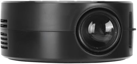 Mini Projector, 1080P HD Home Theater Video Projector Eye Protection with Built in Speaker, Smart Pocket LED Movie Projector with Multiple Ports for Outdoor (Black)