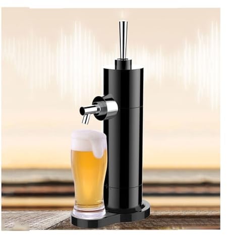 WRJAHCG Spillatore Birra, Distributore di Birra,Converte Qualsiasi Lattina in Una Bozza in Stile per Birrerie, Riunioni di Famiglia, Un Ottimo Regalo per Gli Amanti della Birra,Nero