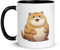Chatcripant Tazza con Unicorno Gatto Felino Fantasia Magia Umorismo Gattino Kawaii Simpatico Regalo per Ragazza Donna Ceramica Gattini Cute (Gatto grasso)