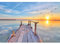 DCIDBEI Square Diamond Painting Sonnenuntergang am Meer 50x40 cm Diamond Painting Erwachsene Eckige Steine Sonnenuntergang Perlen Bilder Landschaften und Natur Diamant Painting Bilder Brücken