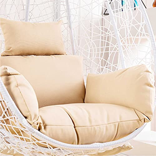 Taifuan Hanging Chair Swing Cushion, Egg Chair Cushion Only, Outdoor Hanging Swing Chair Seat Cushion Replacement,Removable and Washable Hanging Basket Cushion for The Terrace Outdoor