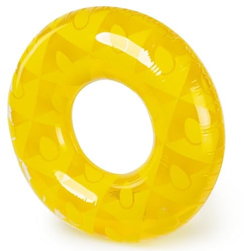 SPLASH! Anillo de natación Inflable de 90 cm para Adultos y niños, Flotador de Piscina de PVC Resistente, límite de Peso de 80 kg, Juguete de Agua Certificado Reach y EN71 para Playa, Piscina