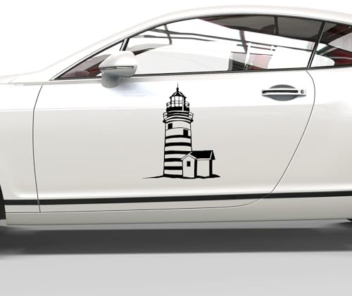 mein-motiv.com Autoaufkleber Leuchtturm Größe L - ca. 100cm x 84cm