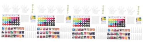 VILLCASE 4 Juegos Polvo De Teñido Anudado Polvo De Tinte Permanente Kits De Teñido Anudado Para Grupos Kit De Arte De Teñido Anudado Decoración De Telas Tinte En Polvo Verde Directo