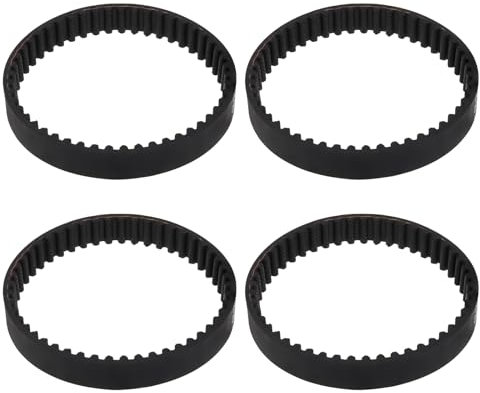 EMSea 4Pcs Vacuum Cleaner Rubber Drive Belt Compatible with Shark NZ801UKT40 Vacuum Cleaner Parts Width 7mm, Inner Circumference About 141mm