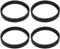 EMSea 4Pcs Vacuum Cleaner Rubber Drive Belt Compatible with Shark NZ801UKT40 Vacuum Cleaner Parts Width 7mm, Inner Circumference About 141mm