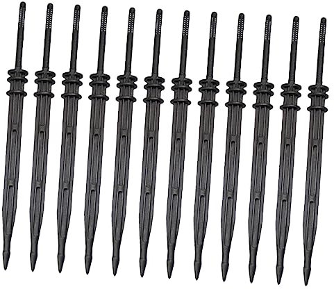 BESPORTBLE 100 Piezas Estaca De Goteo Automático Bombillas De Interior De Riego Por Riego Automático Pulverizador De Emisores De Goteo Picos De Riego Por Goteo De Plantas Black
