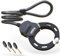 Mezelon Lucchetto Monopattino Elettrico, Lucchetto Bici 100cm/13.5mm per E-scooter, Lucchetto Bicicletta Antifurto, Serratura Cavo Spirale con 3 Chiavi, per Scooter, Biciclette, Passeggini