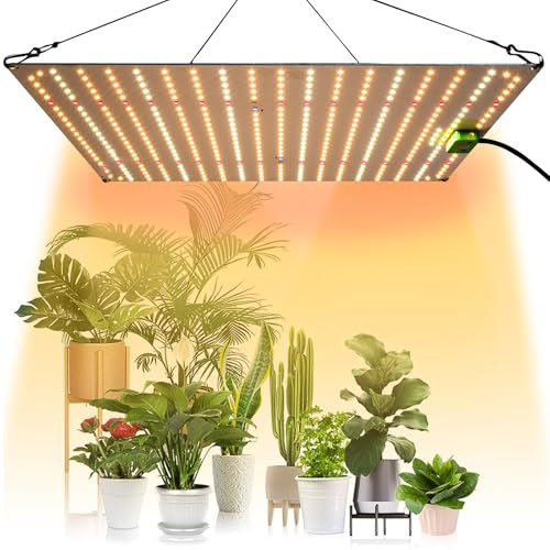 Rosnek LM281B Grow Lampe LED Pflanzenlampe Vollspektrum 150W Dimmbare Grow Light Wachstumslampe für Gewächshaus und Zimmerpflanzen Gemüse und Blumenanbau für Growzelt