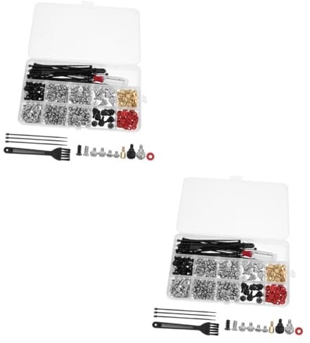 UKCOCO 2 Boxes Case Screw Set Computer Hardware Screws Hard Drive Case Computer Case Mounting Screws Computadora Laptop Roost Laptop Stand Laptop Mount Installation Screws Nickel Plated