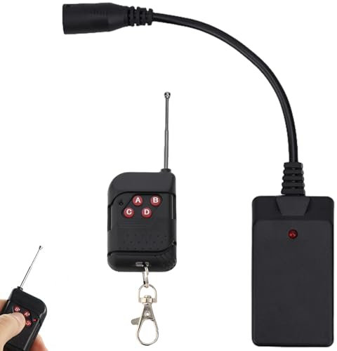 Télécommande pour machine à fumée 3 broches pour machine à fumée 400 W, 500 W, 900 W, 1500 W, noire