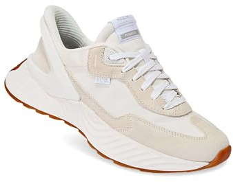 Kizik Mens Monaco Slip On Suede Trainers - White - 10 UK
