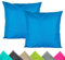 JACK 2er Set 40x40cm Outdoor Kissenhülle Kissenbezug Wasserfest Sitzkissen Lounge Kissen Garten Stuhl Lotus Effekt, Farbe:Meerblau